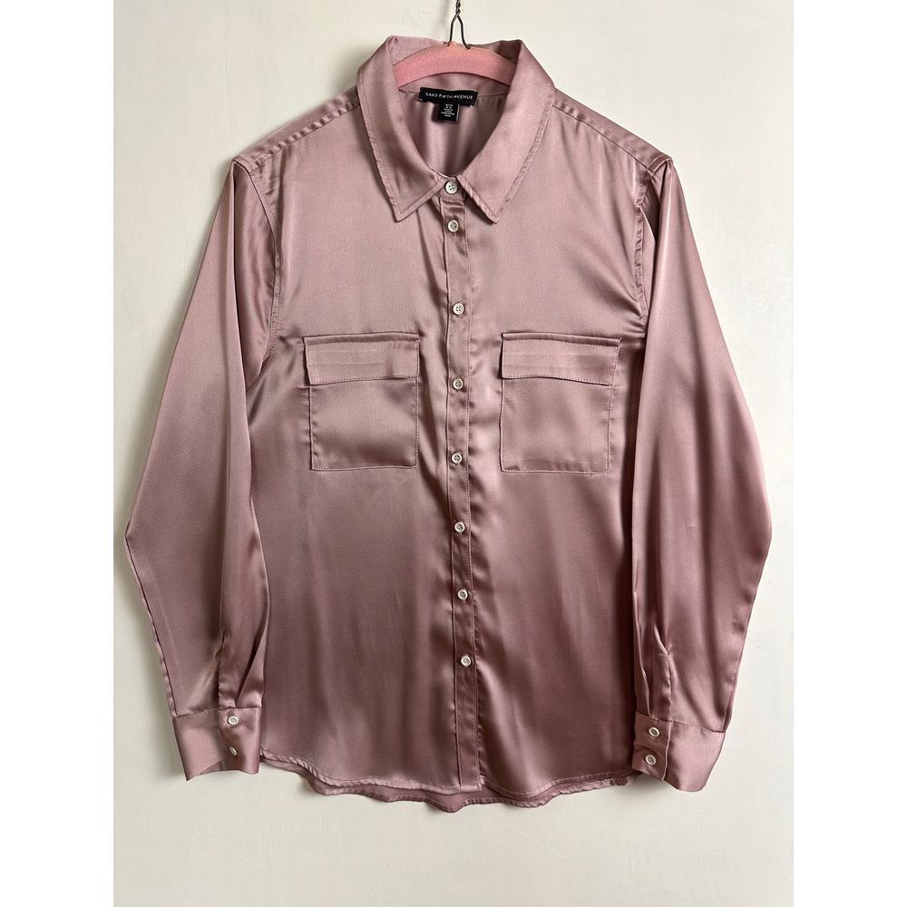 Saks Fifth Avenue Button Down‎ Shirt Women's Medium